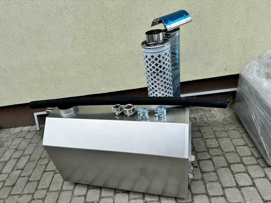 Piec do basenu, balii ogrodowej, duży, wydajny 100 cm długości