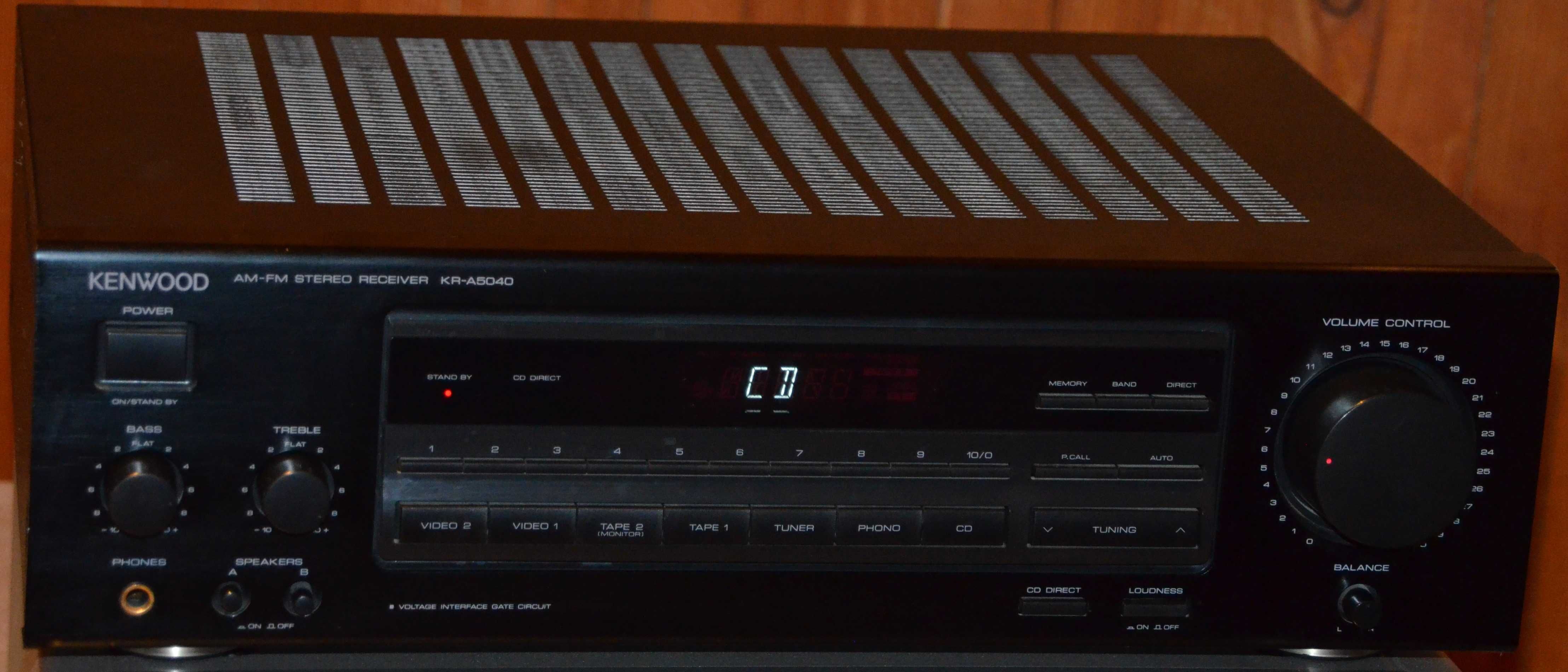 Amplituner stereo Kenwood KR-A5040 z pilotem  2x80w