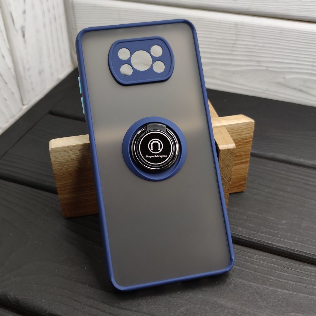 Чехол противоударный Xiaomi Poco X3 Prо/ X3 NFC Кольцо. Магнит. Чохол