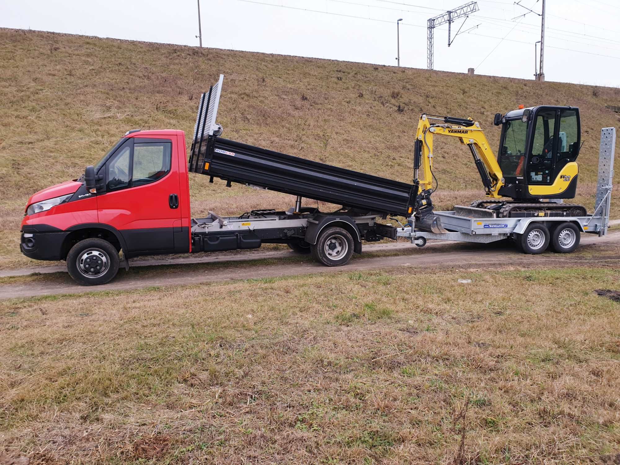 Usługi minikoparką, koparko-ładowarką, wiertnica, młot, kucie betonu