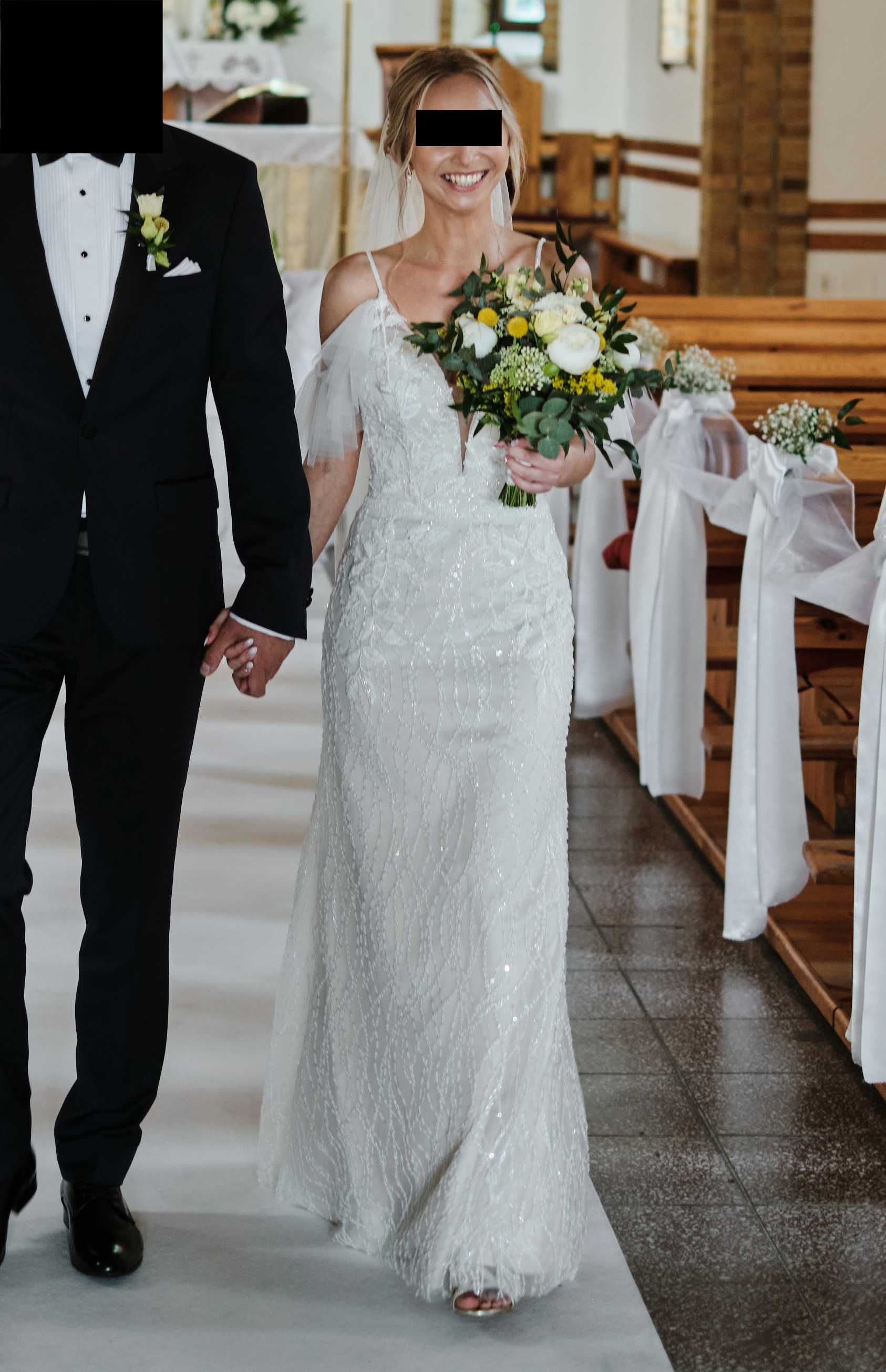 Suknia ślubna rybka syrena Herms Bridal rozmiar XS