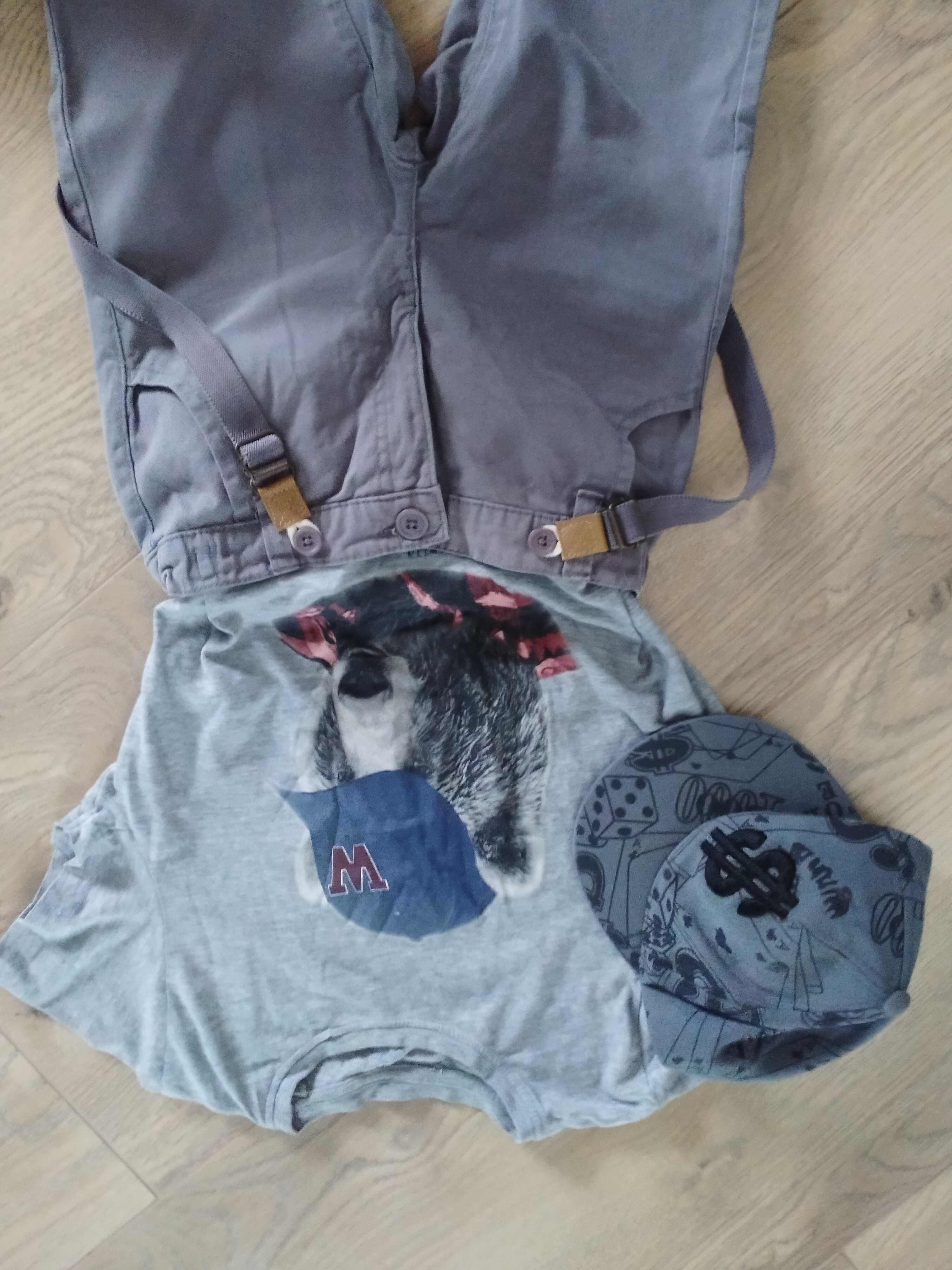 Spodnie, koszulka i czapeczka, zestaw