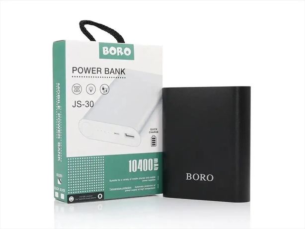 Універсальна мобільна зарядка Power Bank JS-30 Boro 10400 mAh