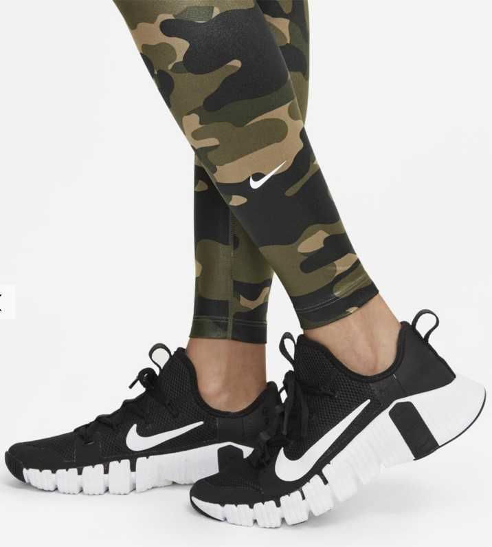 NIKE камуфляжные леггинсы Dri-FIT One Camo Women's Mid-Rise Tights