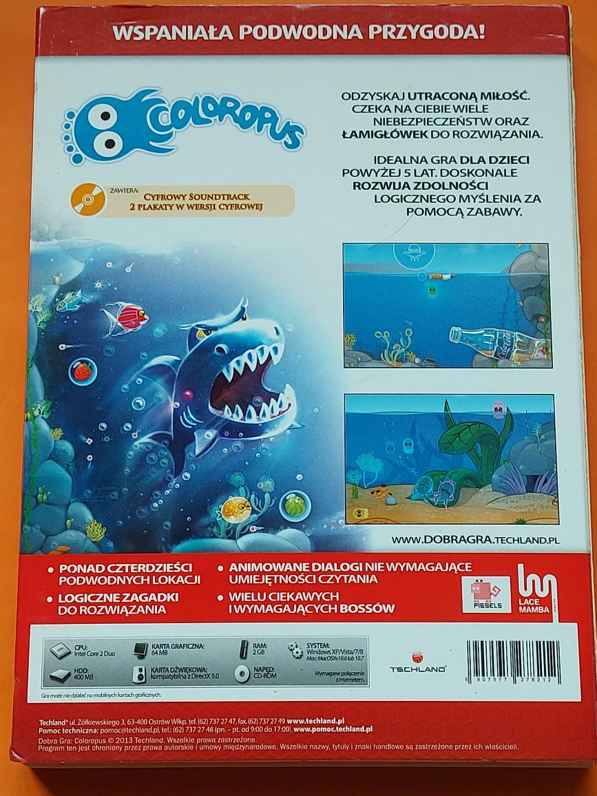 Gra DVD PC płyta Podwodna Przygoda 2013rok