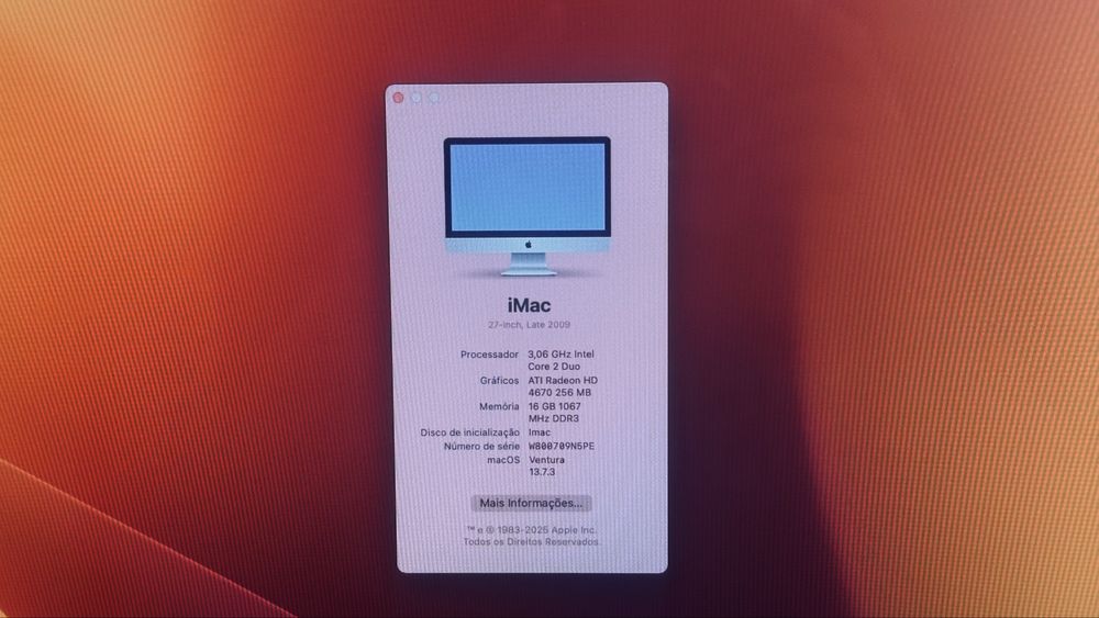 Imac 27 polegadas 2009