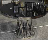 Nowy stół glamour okrągły Ø128x75 - okazja, duży, gratis wysyłka