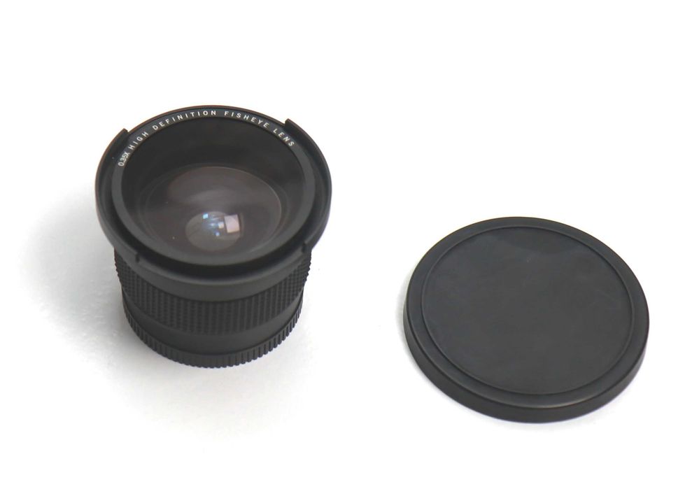 Adaptador fishEye Olho de Peixe função Macro para lentes de rosca 52
