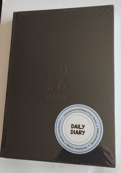 Agenda Âmbar 2026 tamanho A5 nova / plastificada