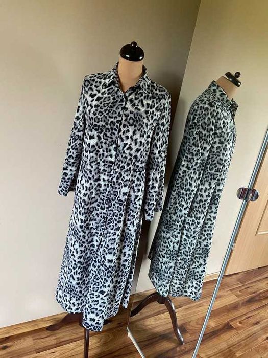 Xxl 44 46 maxi dluga panterka animal centki xxxl +size koszulowa