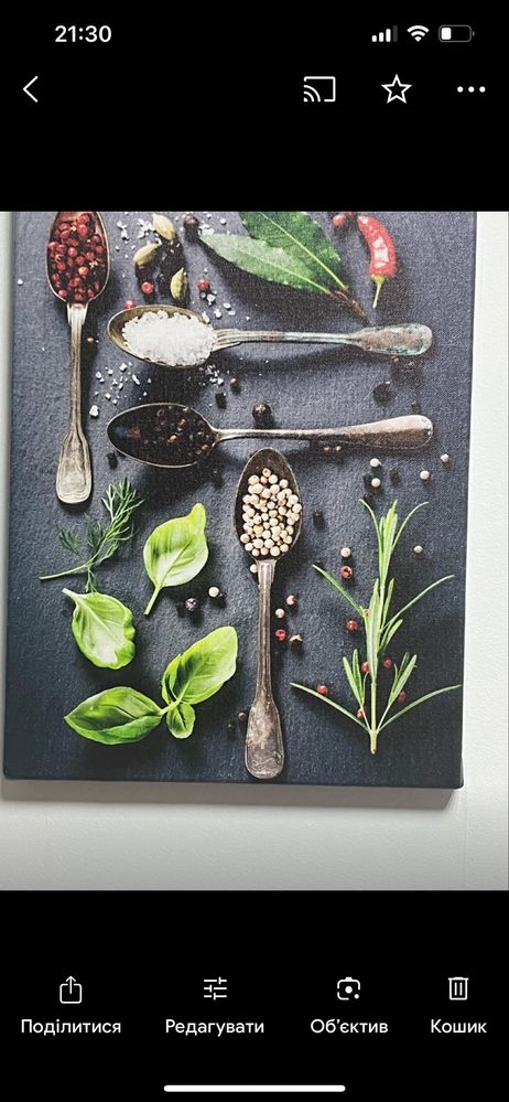 Картини на кухню, або в кафе