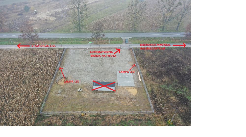 WYNAJMĘ plac usługowy pod KOMIS, AUTOLAWETĘ, SKLEP 1800m2 droga powiat