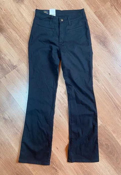 36 38 lee nowe spodnie dzwony slim wysoki stan dzins oryginal