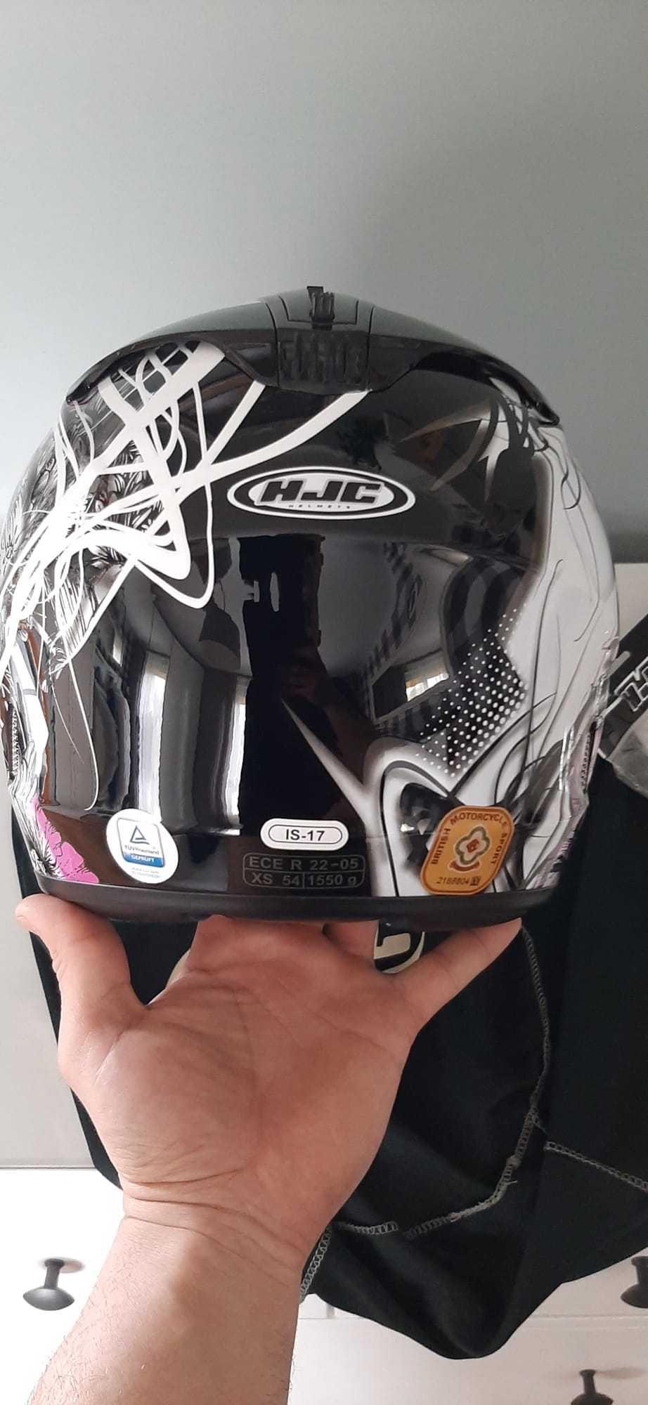 Kask na motor damski