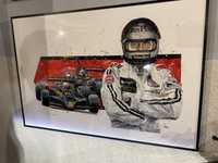 Grafika/obraz podpis Mario Andretti autoart,minchamps