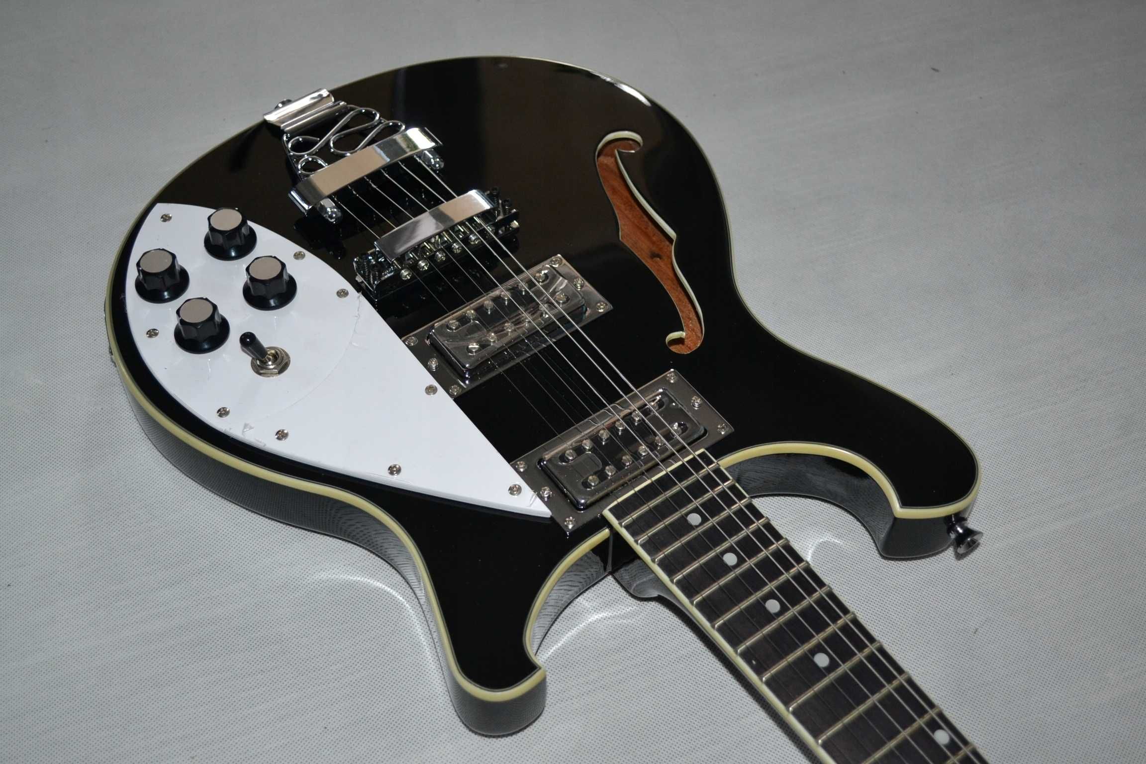 Harley Benton RB-600 BK RICKENBACKER nowa gitara - ustawiona!