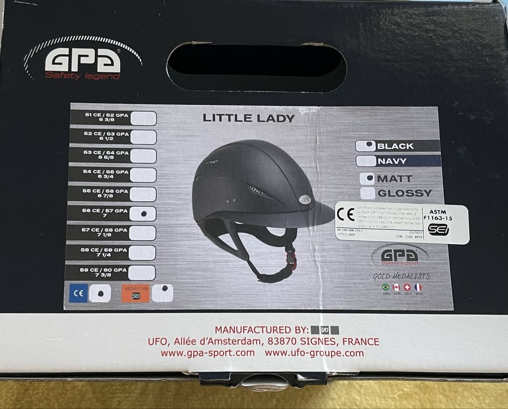 Kask jeździecki GPA Little Lady