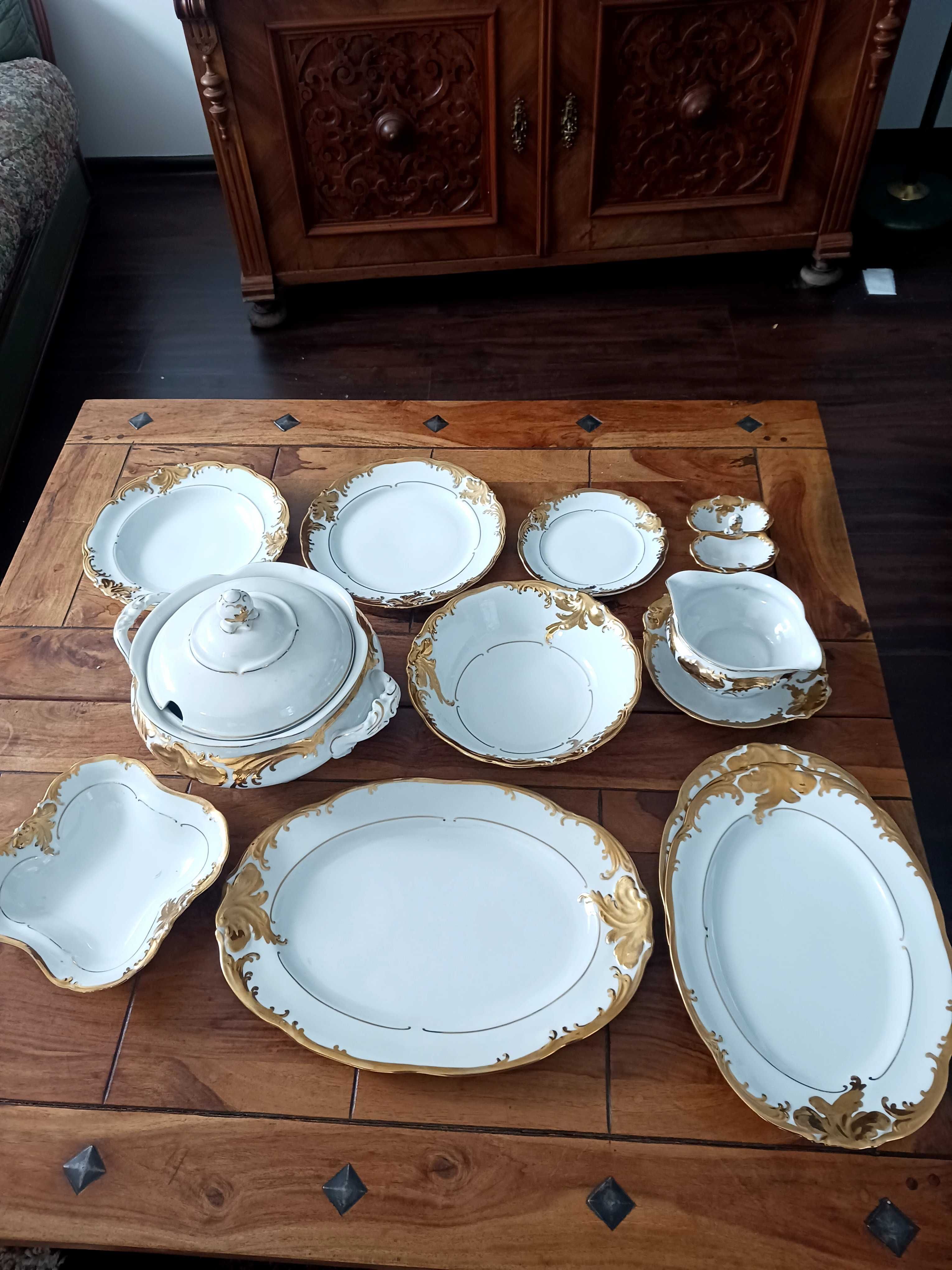 Porcelana Fryderyka Złoty Liść
