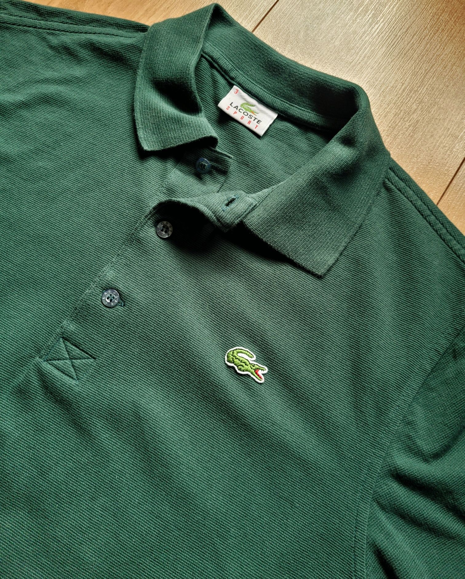 Koszulka męska polo butelkowa zieleń Lacoste  roz S