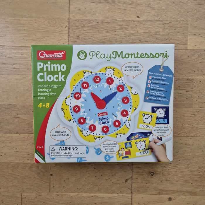 Montessori zegar