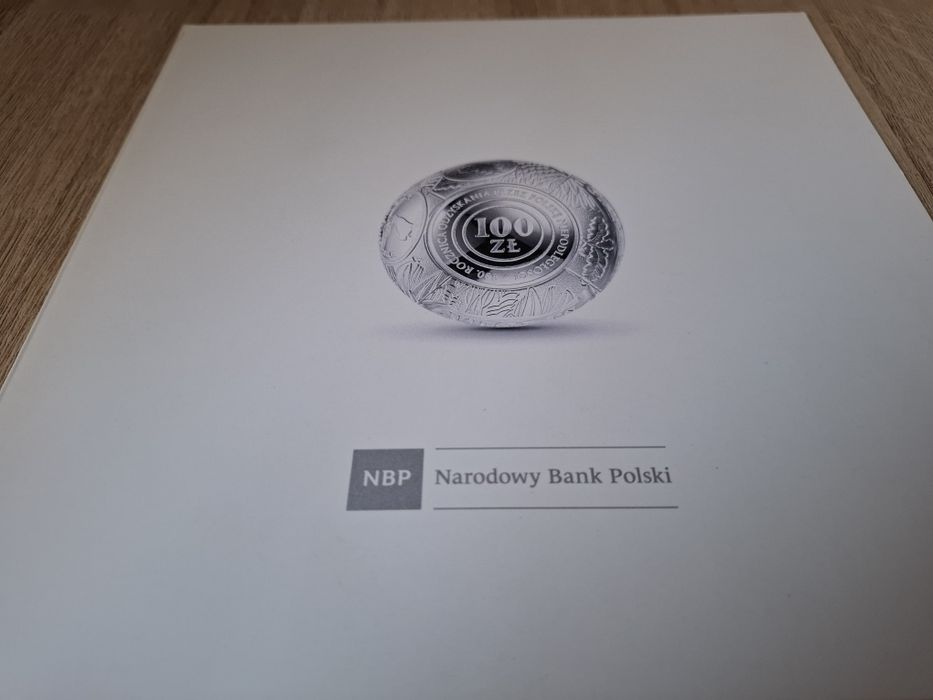 Folder do monety - 100 zł 2018 KULA SREBRNA - 100 LAT NIEPODLEGŁOŚCI