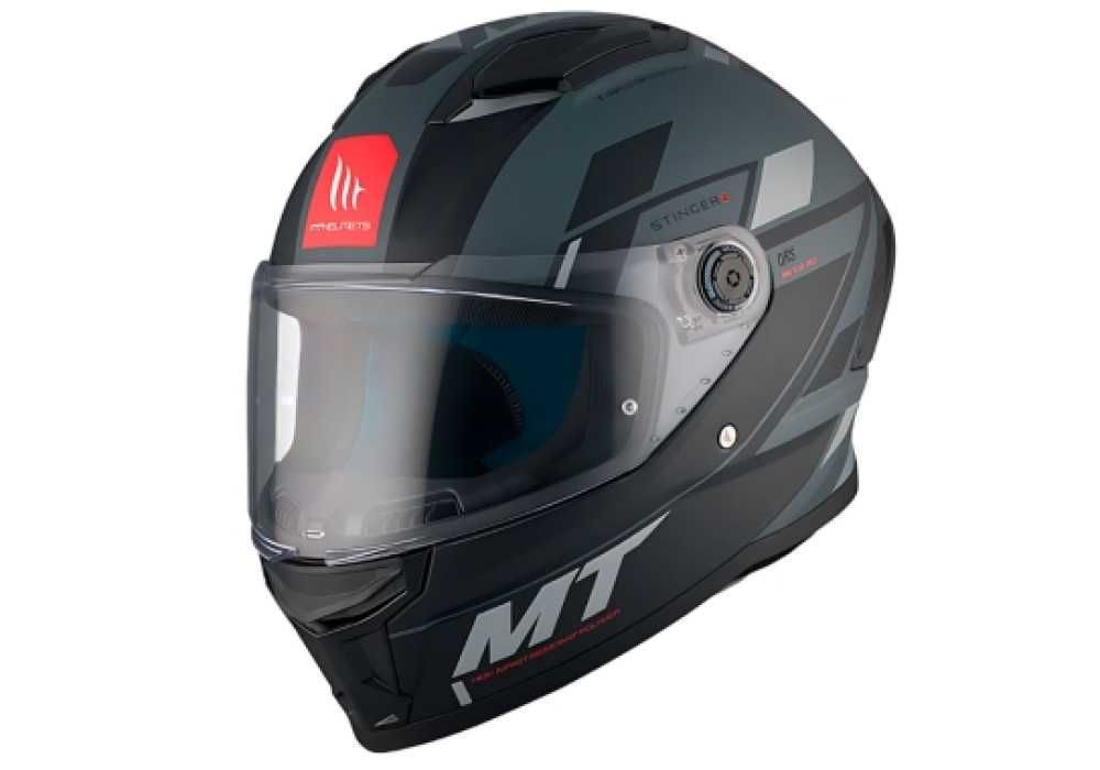 Мотошолом MT STINGER 2 Zivze C2 Matt Grey Артмото Кременчук