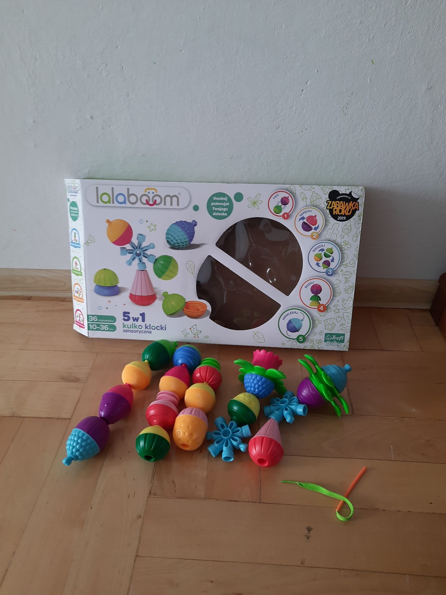 Kulko klocki jak Montessori trefl Lalaboom 36 sensory gratis