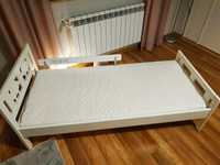 Łóżko dziecięce dla dziecka Ikea Kritter plus materac plus bariera och