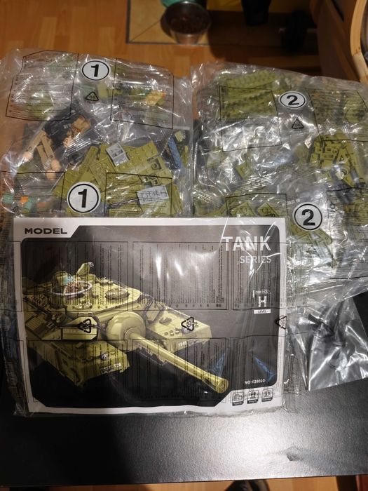 Klocki T95 T28 militaria czołg kompatybilne z cobi i lego panlos