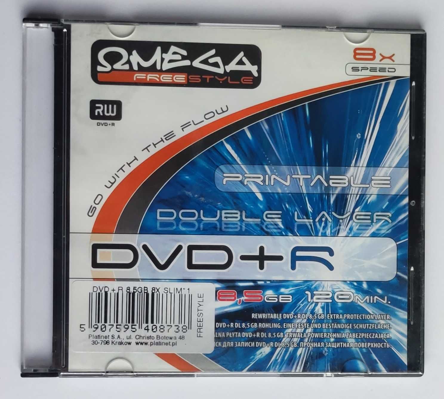 Pakiet płyty Omega DVD+R i Verbatim CD-R