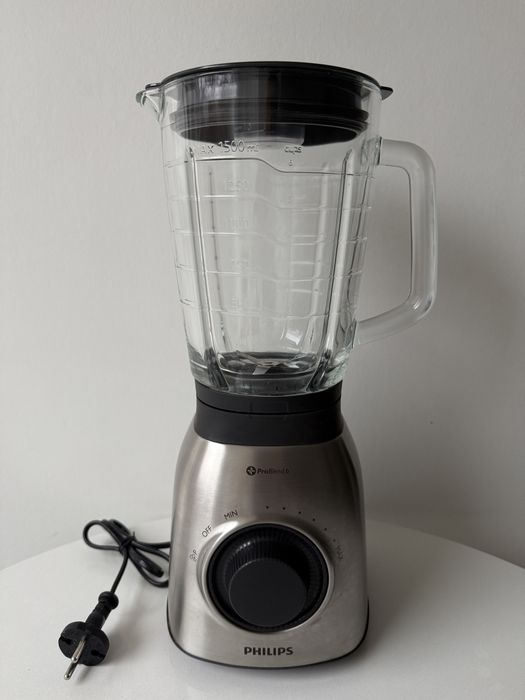 Блендер Philips HR3556 | 900W | Скляна чаша 1.5 л | Ідеальний стан