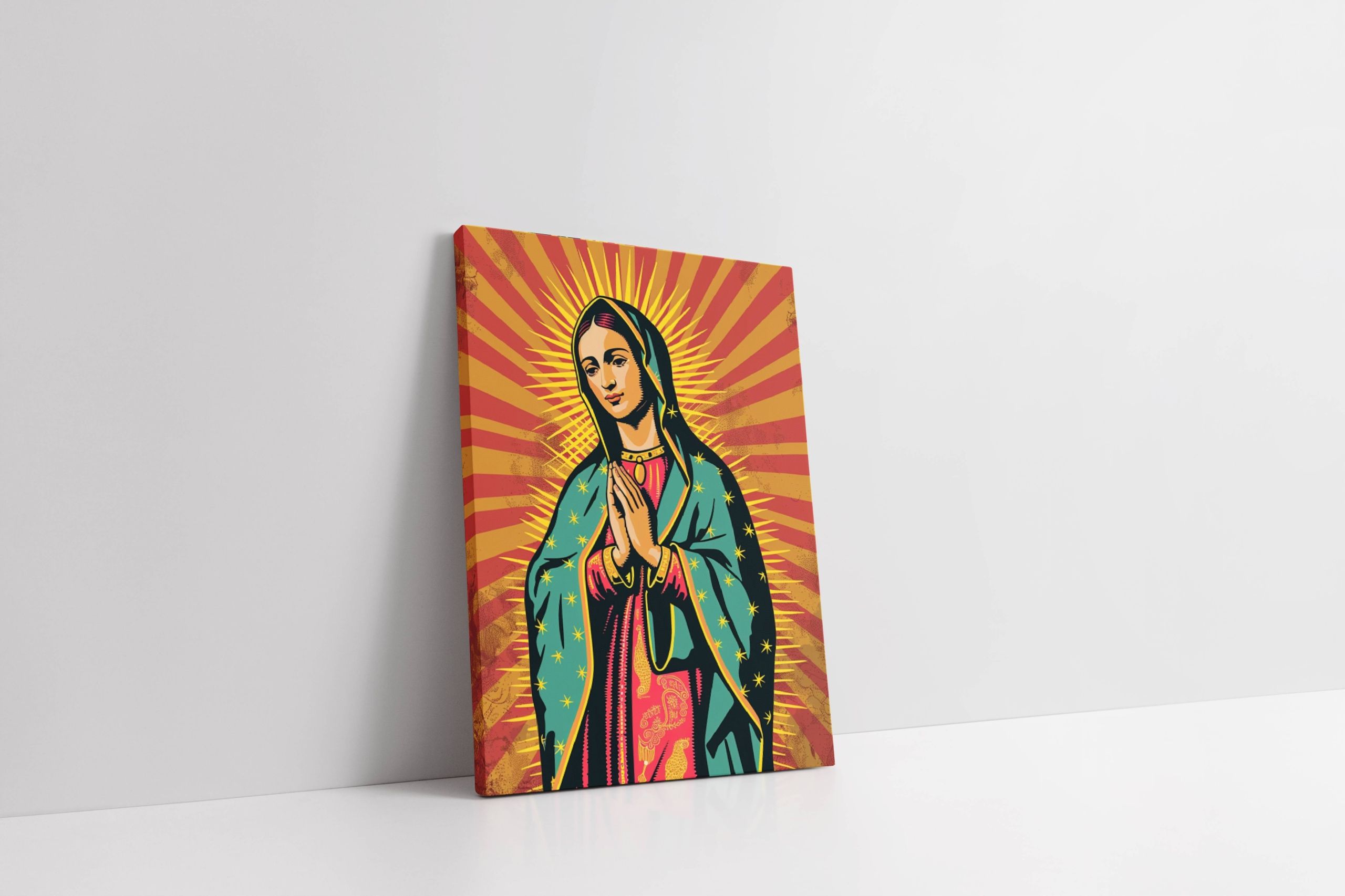 Obraz na płótnie "Ikona Matki Boskiej Maryi" 75x100 cm