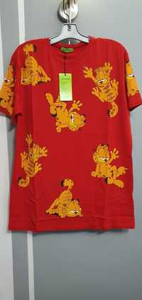 Bluzka,koszulka,T-shirt bawełniana kot Garfield XL jest też 2xl