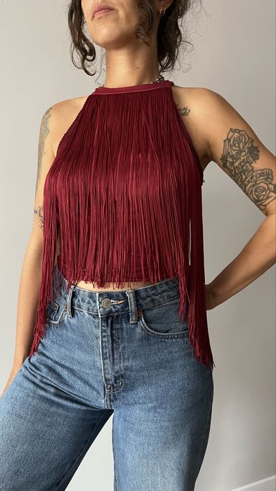 Bluzka z frędzlami SHEIN r.S