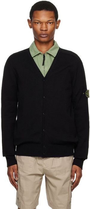 Кардиган Stone Island Black Patch Cardigan / L / оригинал / как новый