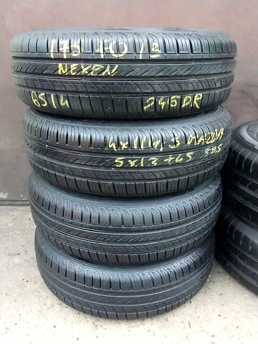 4x114,3 4x114 Felgi Stalowe Stal 13 Koła Letnie Lato Opony MAZDA 323 I II III 626 GC GD GV NEXEN N&#039;BLUE ECO 6,5mm 175/70R13
