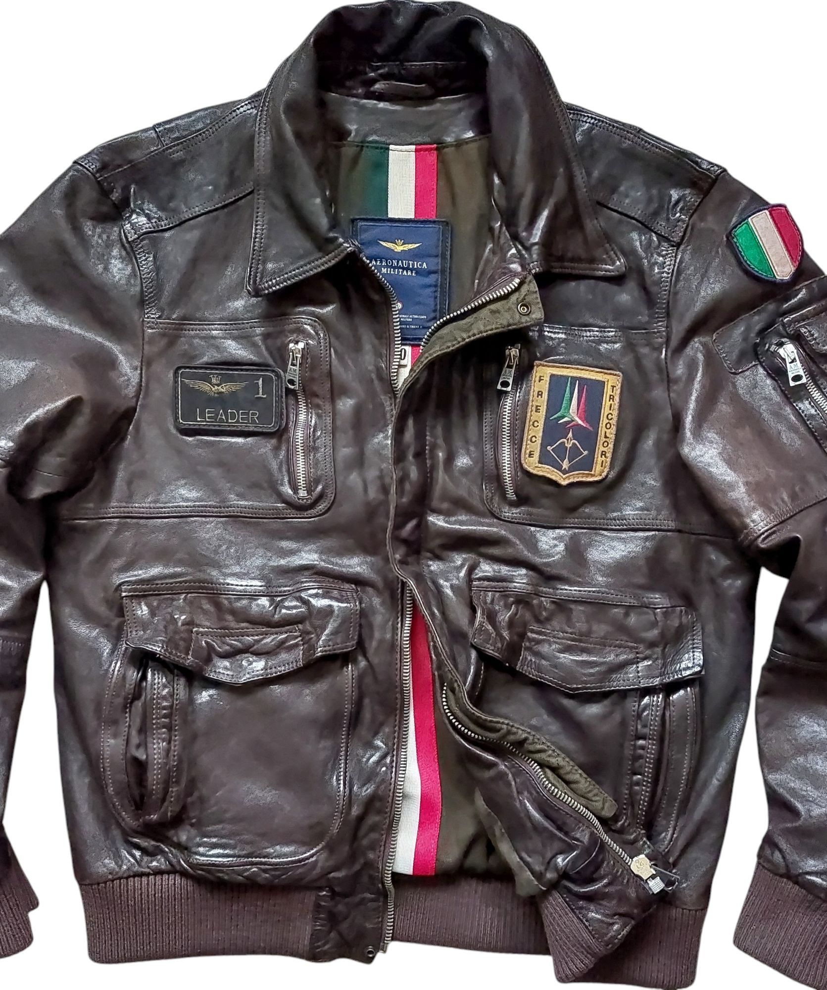 Aeronautica Militare nowa kurtka skórzana męska ciężka r. 50/L