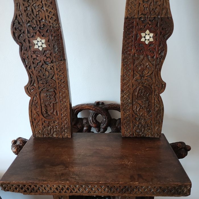 Stara konsola ścienna półka stojak judaika