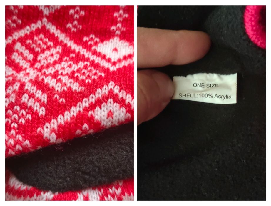 Ciepła opaska na polarku one size damska/młodzieżowa