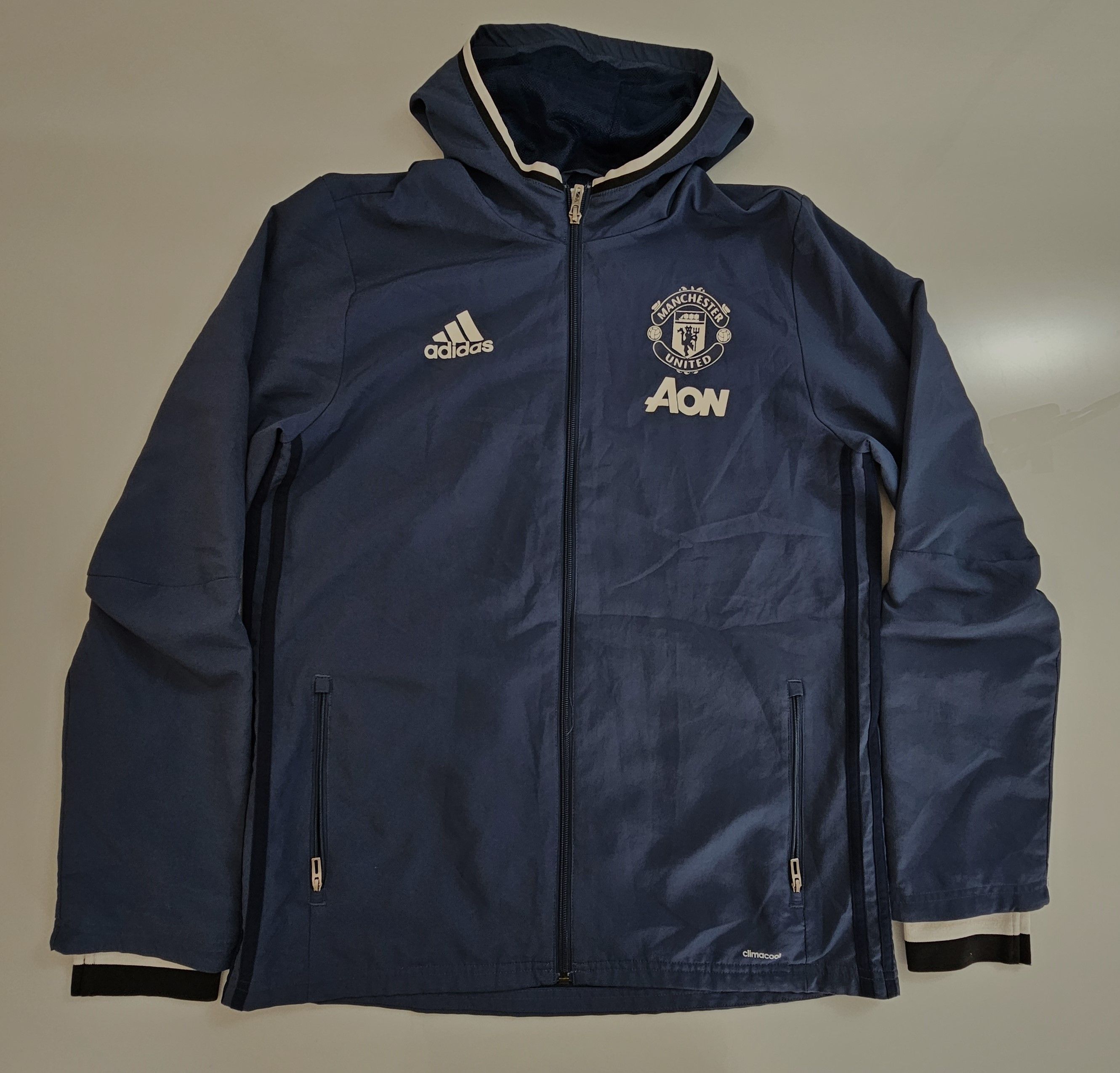 Kurtka Sportowa Męska Adidas Man United Granatowa Rozmiar Xl