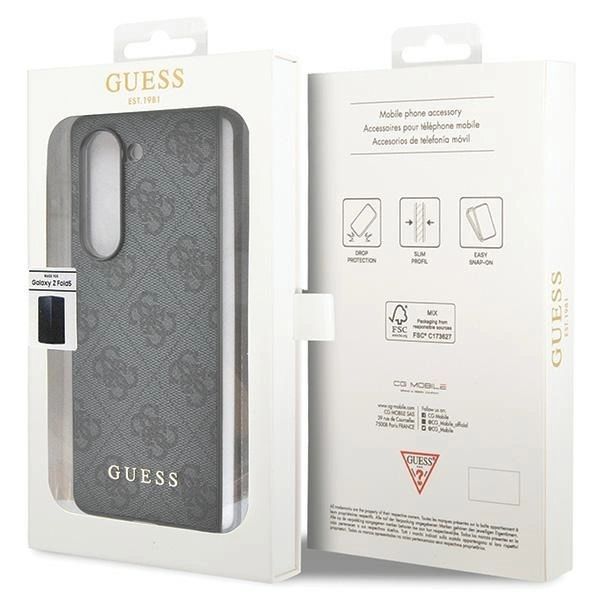 Etui Guess 4G Charms Collection na Samsung Galaxy Z Fold 5 - szare