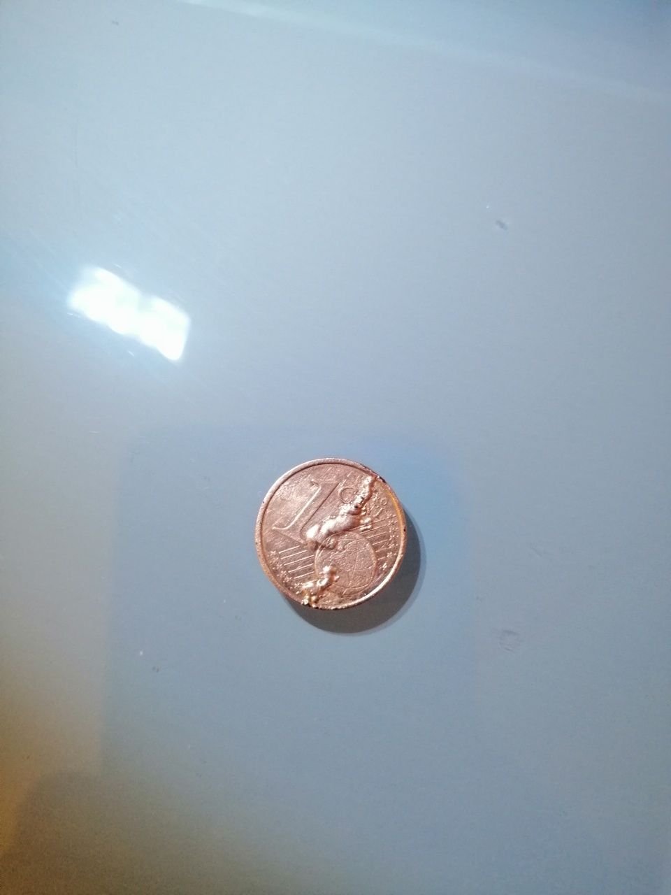 Moneta 1 euro cent unikat