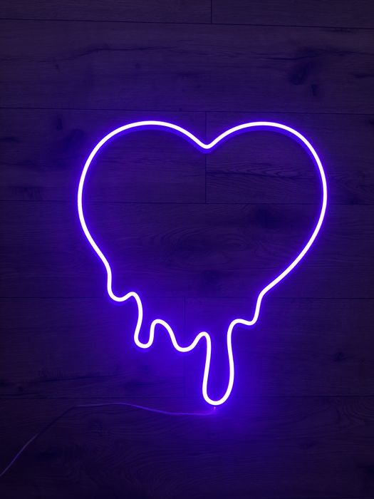 Serce neon LED energooszczedny