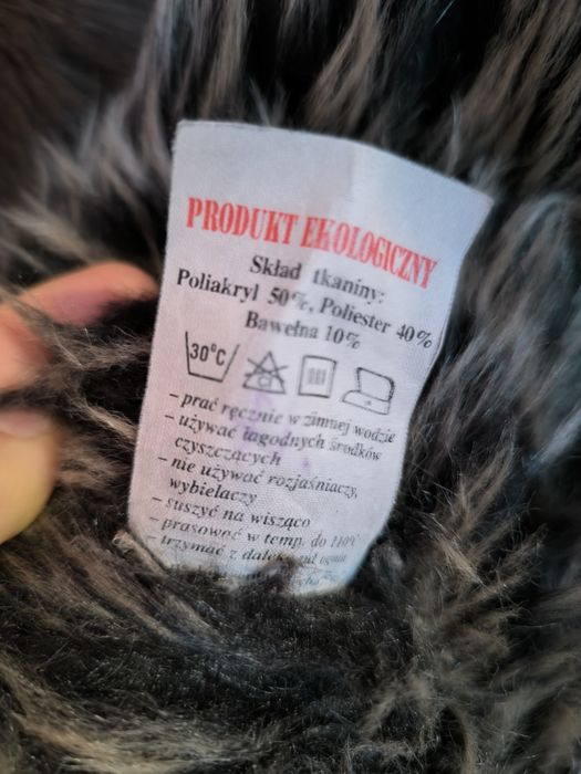 Kożuch czarny r 38