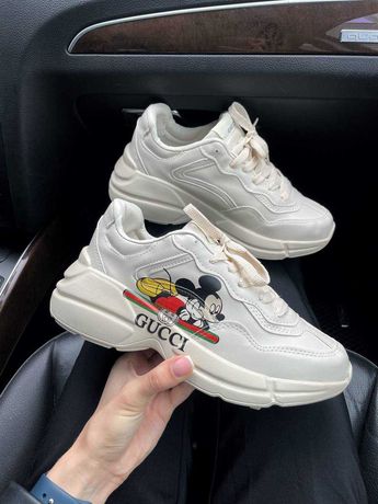 Кроссовки Gucci x Disney Mickey Mouse premium | женские кросівки