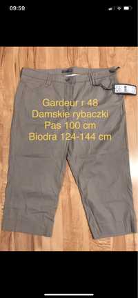 Gardeur Casual rybaczki capri damskie rom 48 nowe z metką beżowe