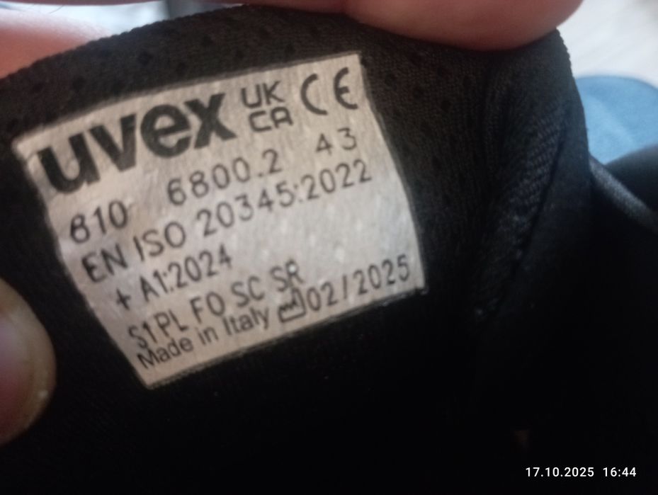 buty Uvex Craft rozmiar 43 wkładka 28,7 cm nowe