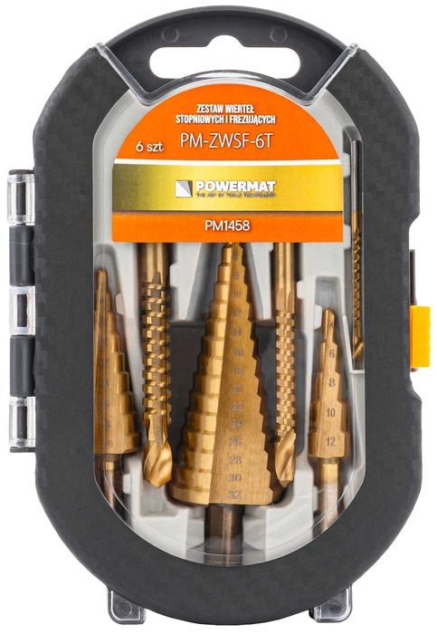 wiertła stopniowe frezujące do metalu hss drewna plastiku 3-8mm