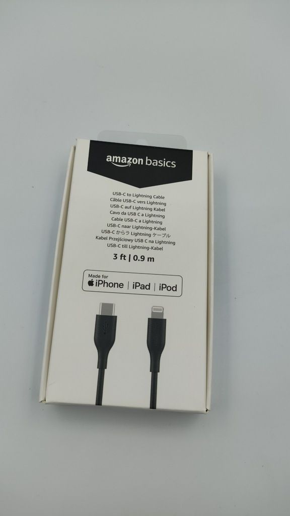 Kabel AmazonBasic USB typ C - Apple Lightning 0,9 m do ładownia iphone