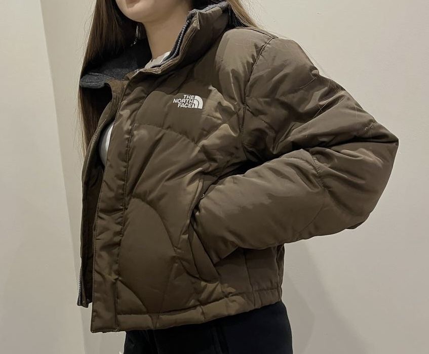Пухова куртка, вкорочена the north face оригінал